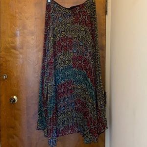 Alice and Olivia Paisley pleated maxi skirt